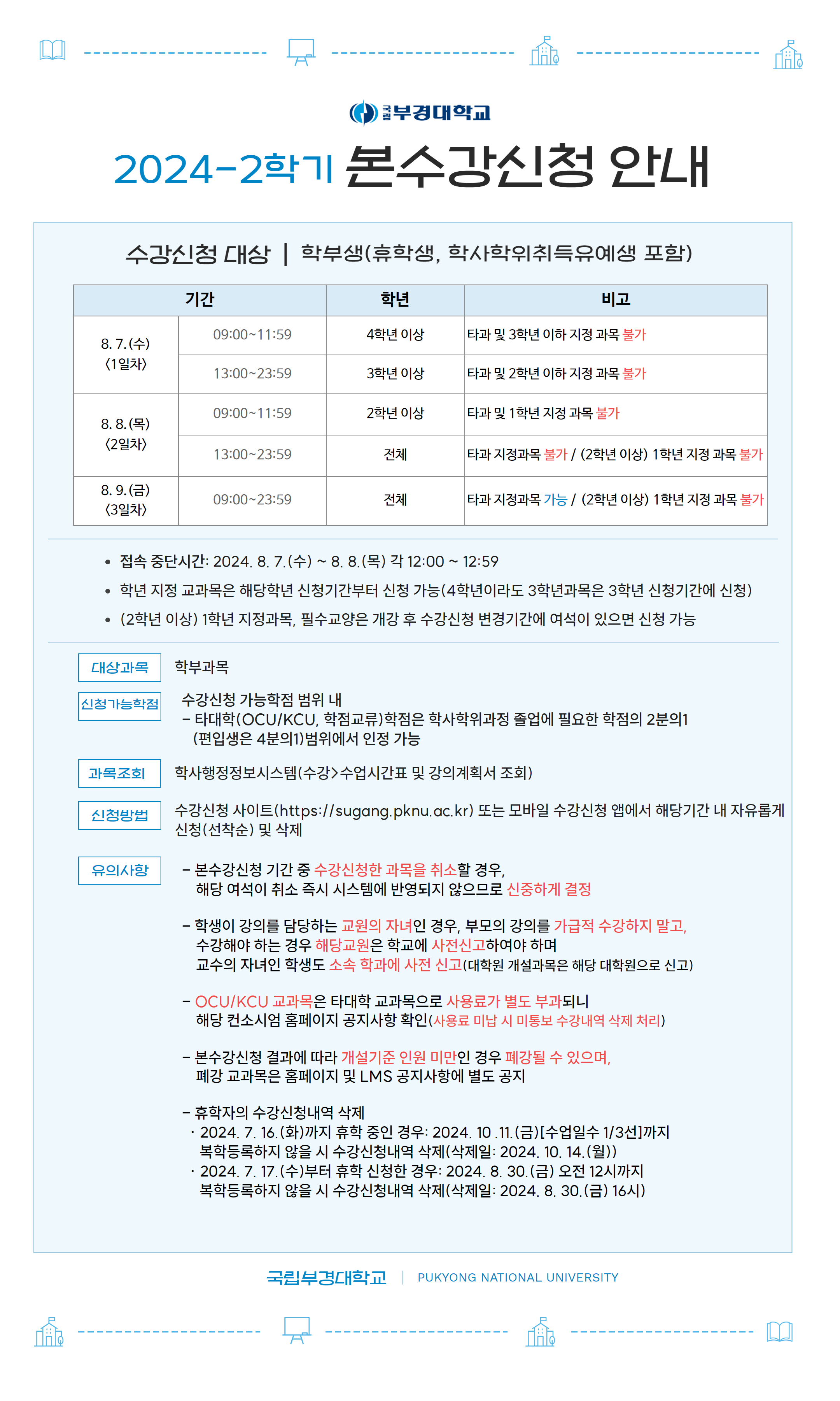 2024-1학기 본수강신청 안내 (4)